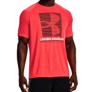 Men's UA Velocity Graphic Short Sleeve Beta / Black-628 Size S